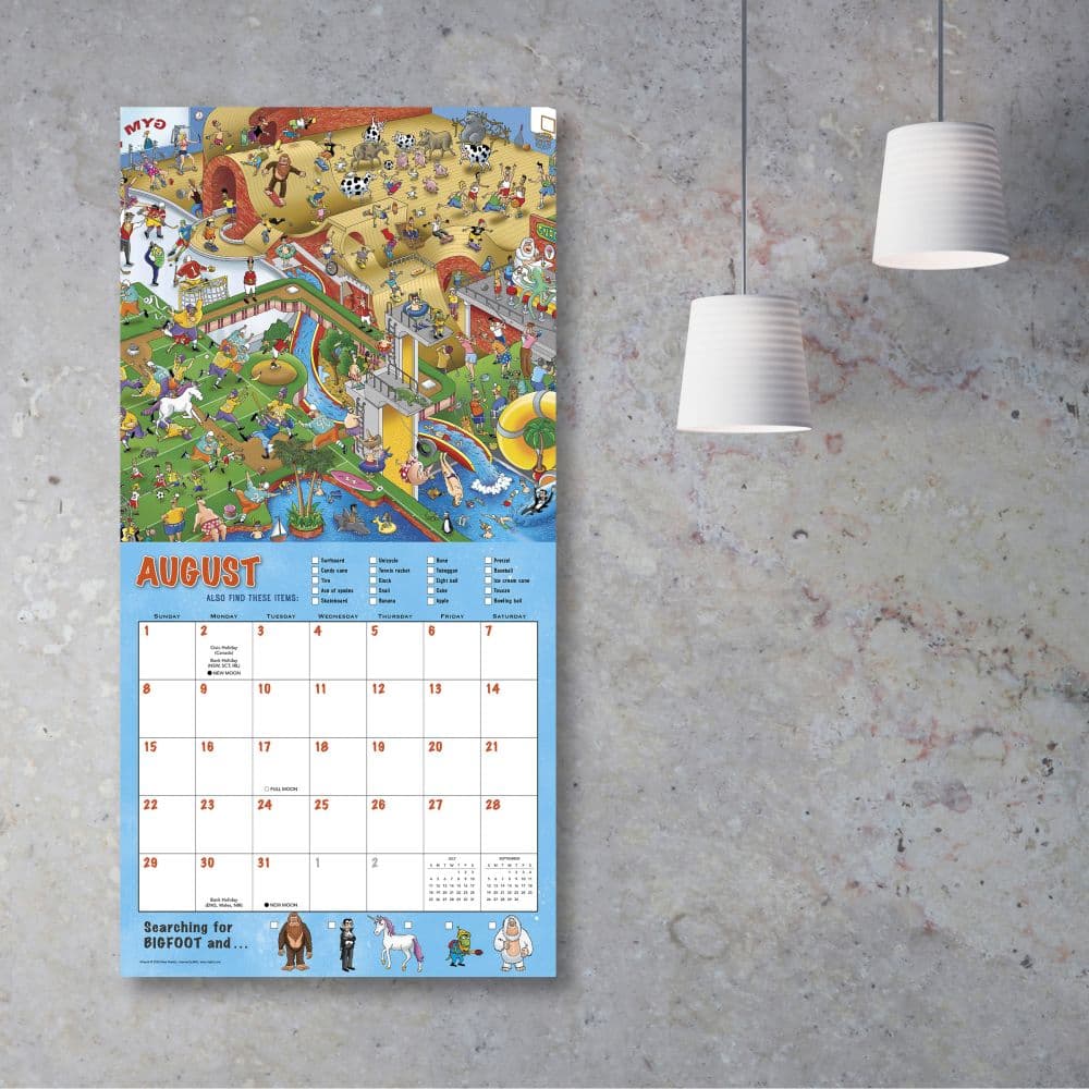 Searching For Bigfoot 2027 Wall Calendar Third Alternate Image