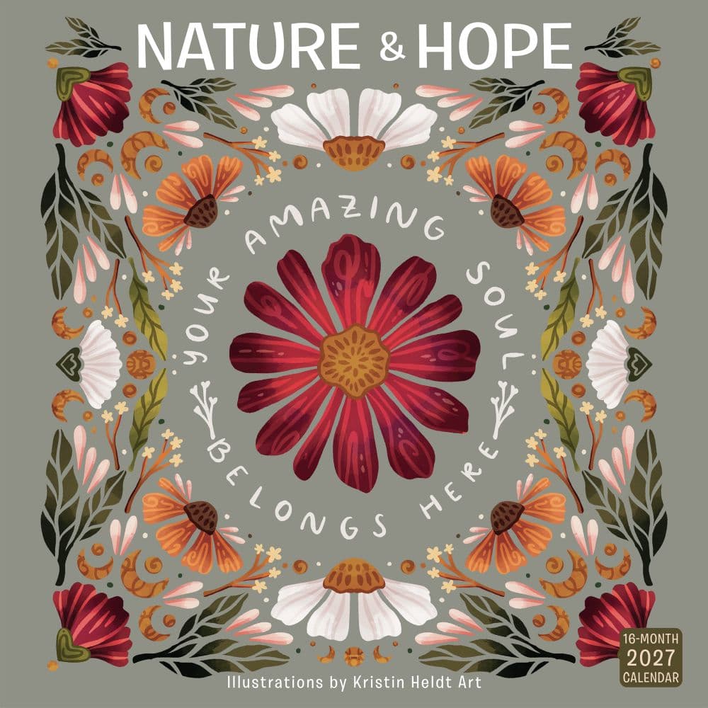image Nature and Hope Artwork 2027 Wall Calendar By Kristin Heldt Main Product Image