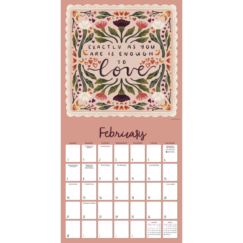 Nature and Hope Artwork 2027 Wall Calendar By Kristin Heldt Second Alternate Image