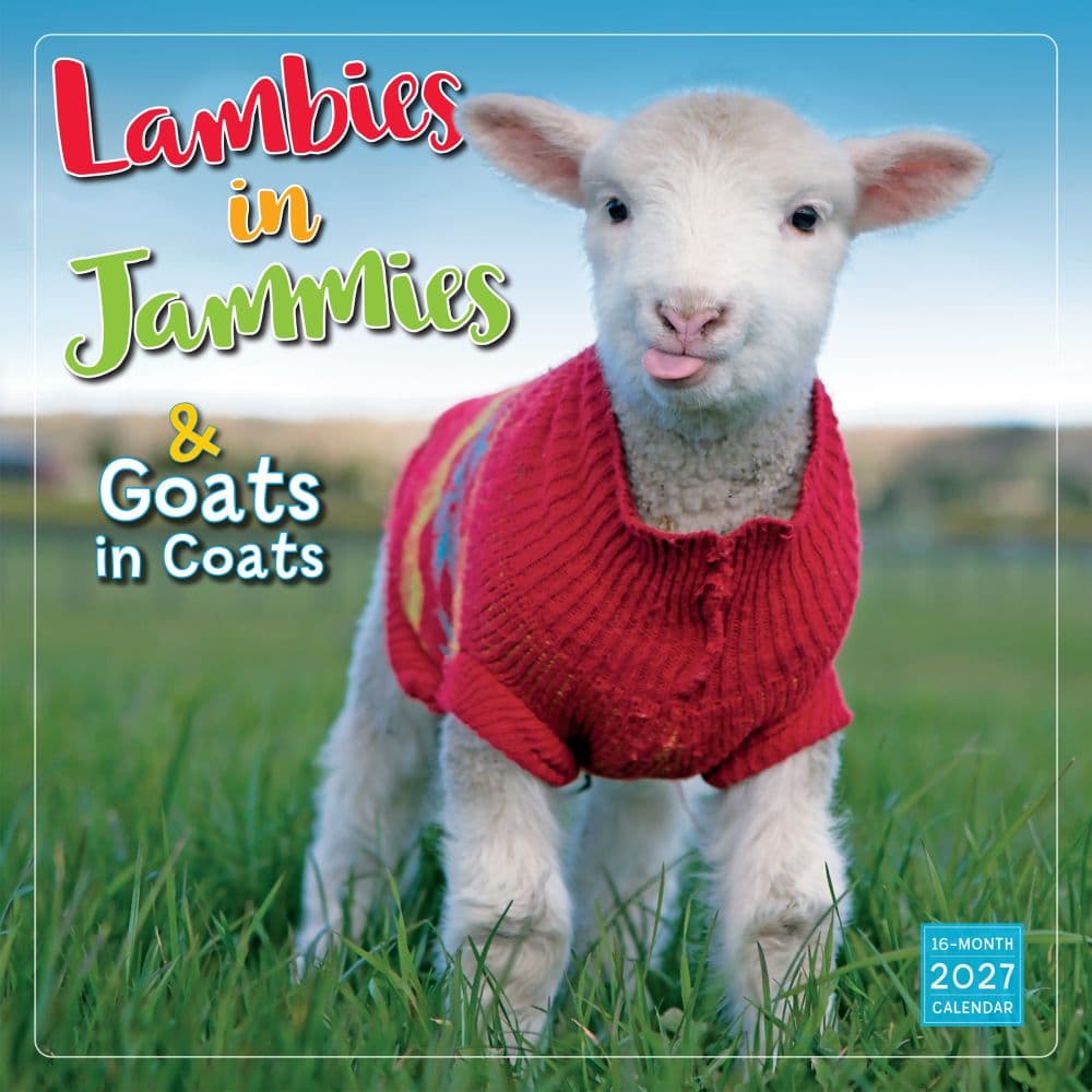 Lambies in Jammies 2027 Wall Calendar Main Product Image