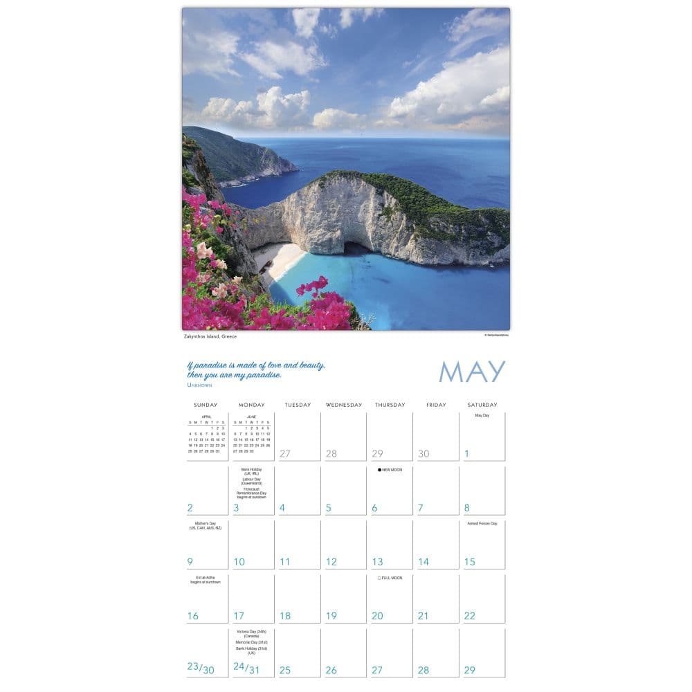 Islands in the Sun 2027 Wall Calendar Fourth Alternate Image