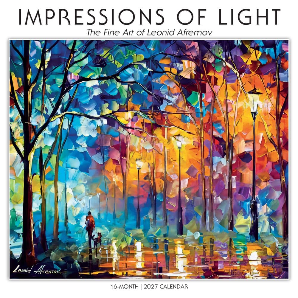 Impressions Of Light 2027 Wall Calendar by Leonid Afremov Main Product Image
