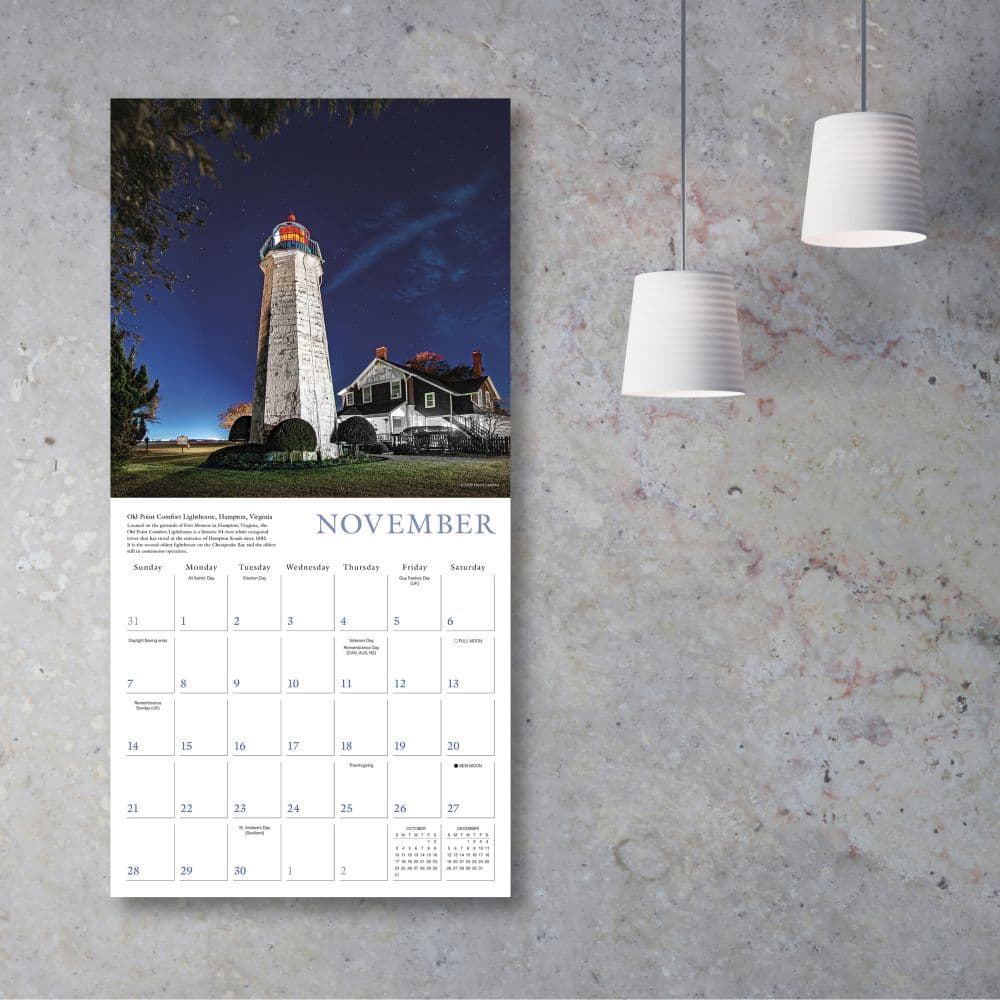 Great American Lighthouses 2027 Wall Calendar Third Alternate Image