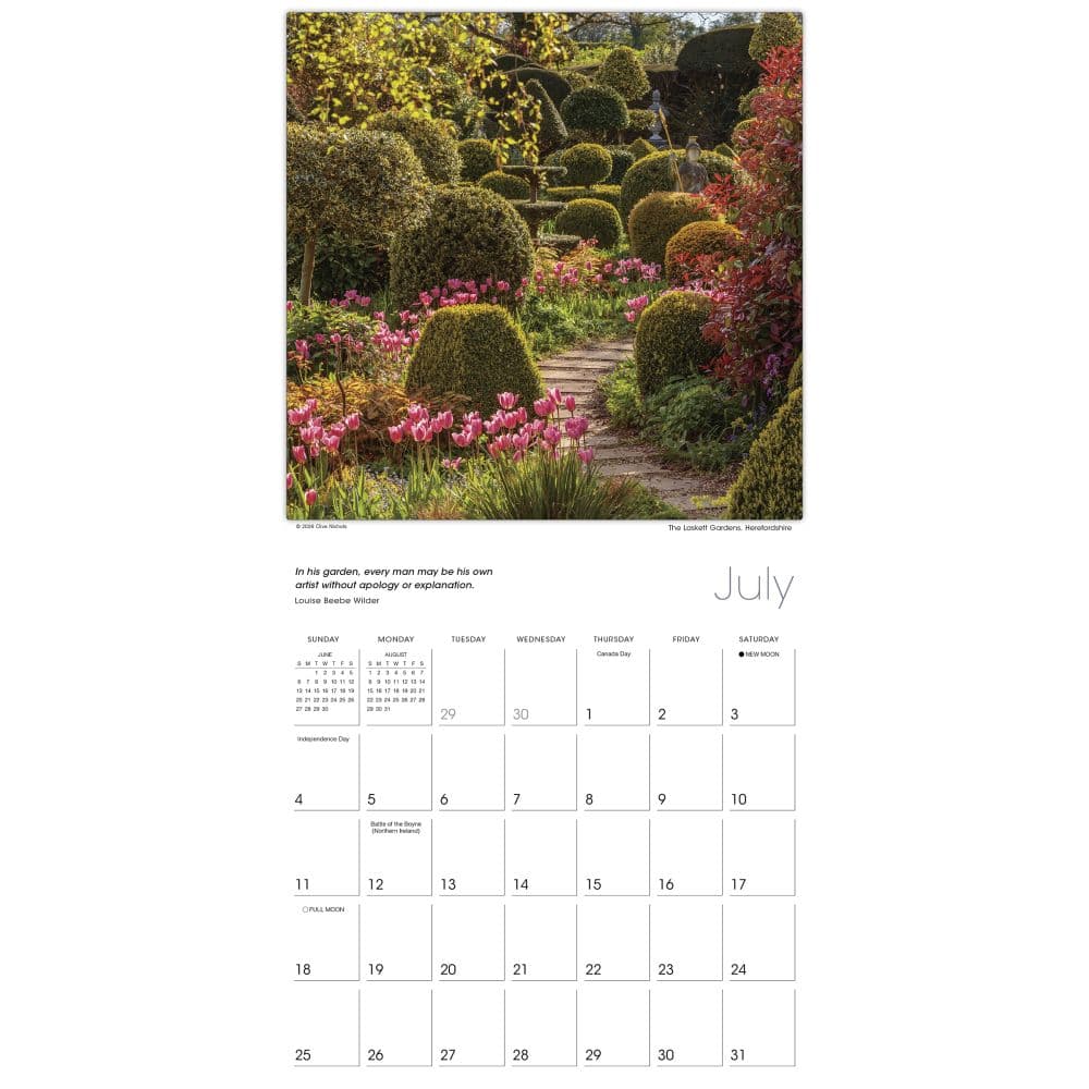 Glorious Garden 2027 Wall Calendar Fourth Alternate Image