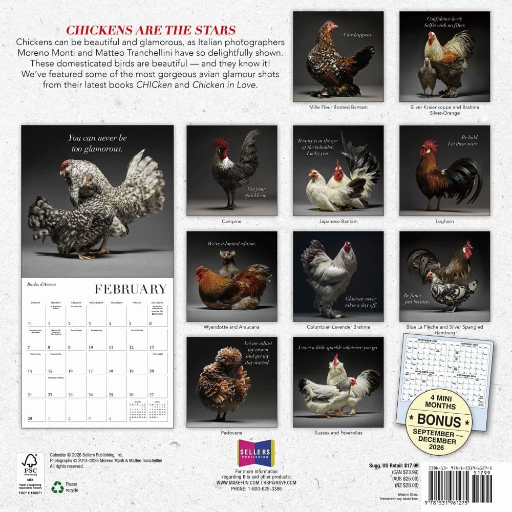 Glamour Chicks 2027 Wall Calendar First Alternate Image