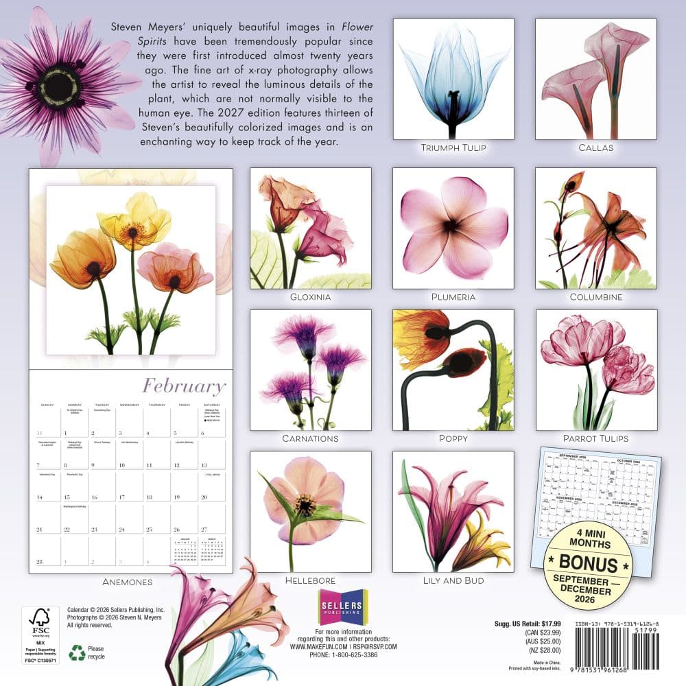 Flower Spirits 2027 Wall Calendar First Alternate Image