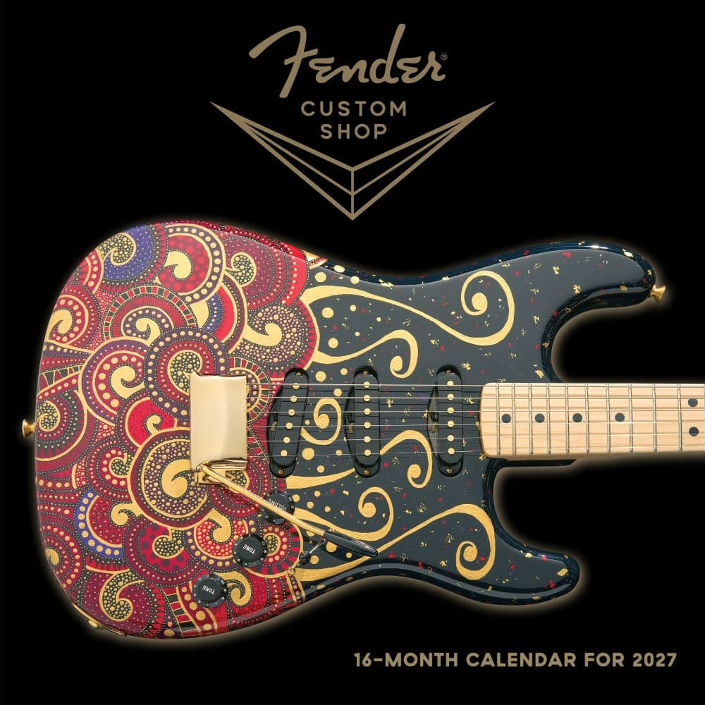 image Fender Guitar 2027 Wall Calendar Main Product Image