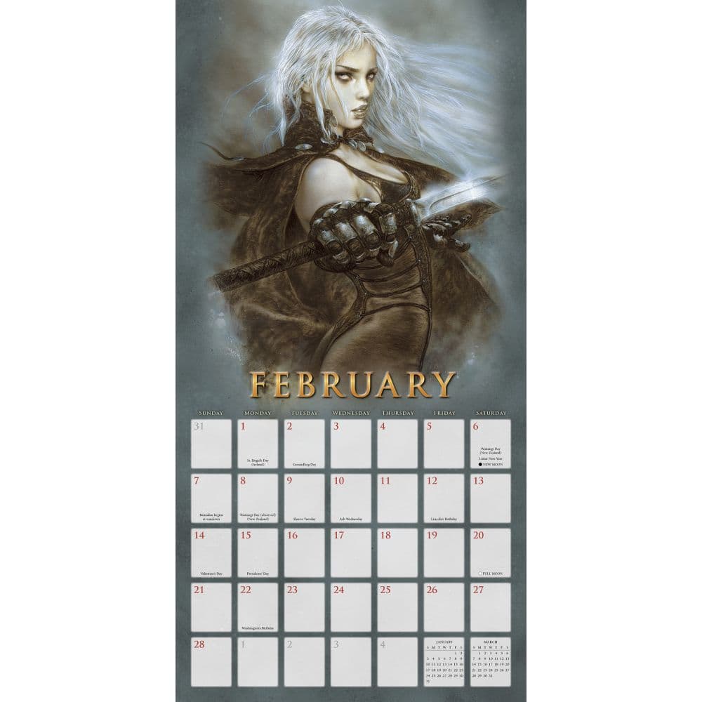 The Fantasy Art of Royo 2027 Wall Calendar by Luis Royo Second Alternate Image