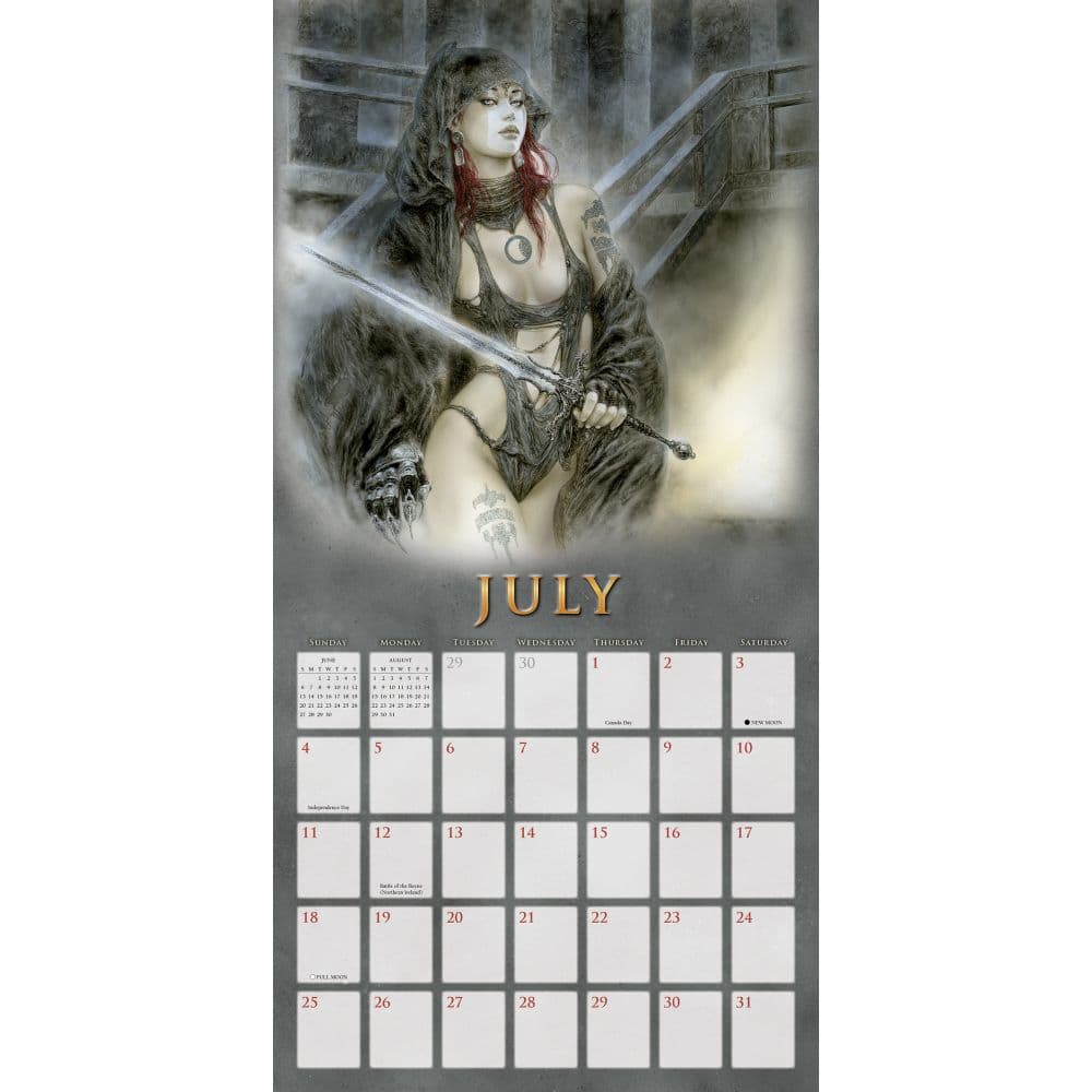 The Fantasy Art of Royo 2027 Wall Calendar by Luis Royo Fourth Alternate Image