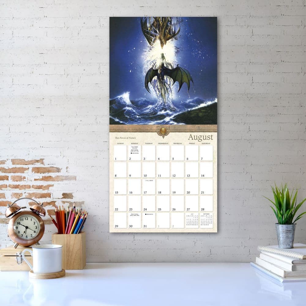 Dragons Ciruelo 2027 Wall Calendar by Ciruelo Cabral Third Alternate Image