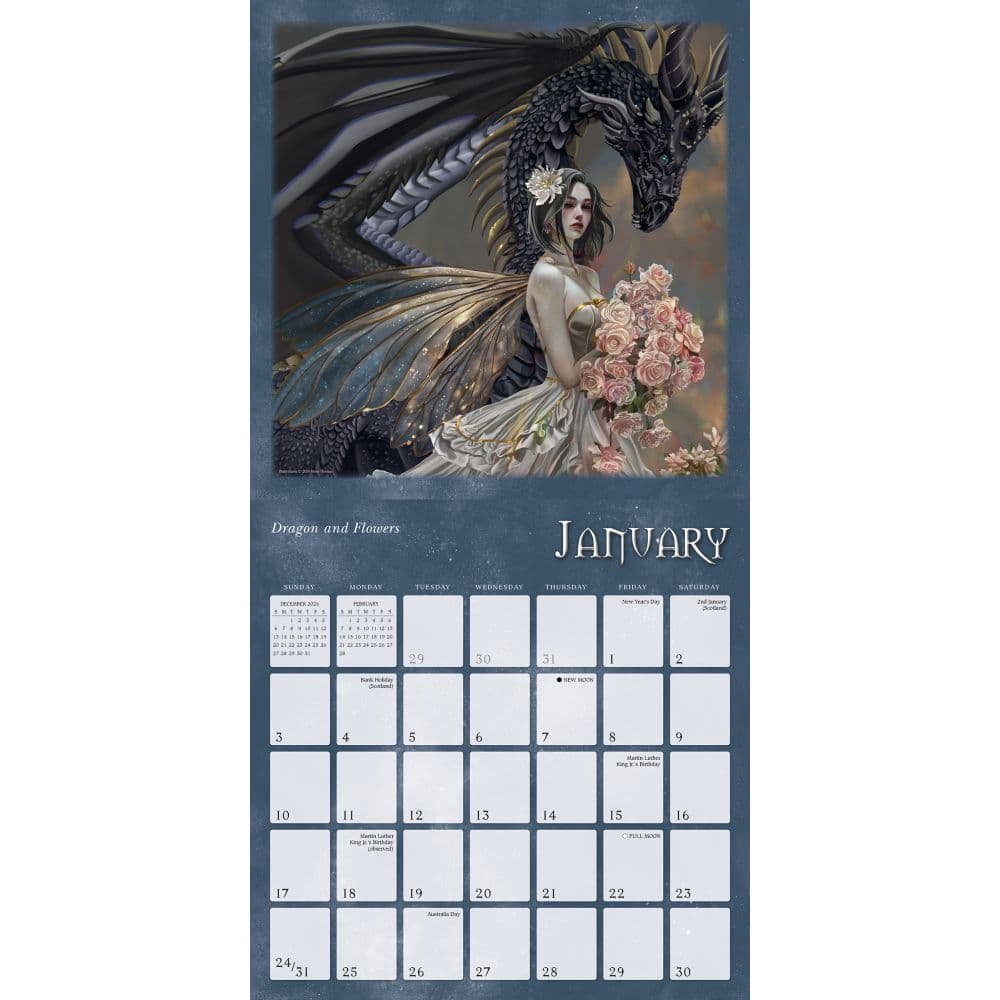 Dragon Witches 2027 Wall Calendar by Nene Thomas Second Alternate Image