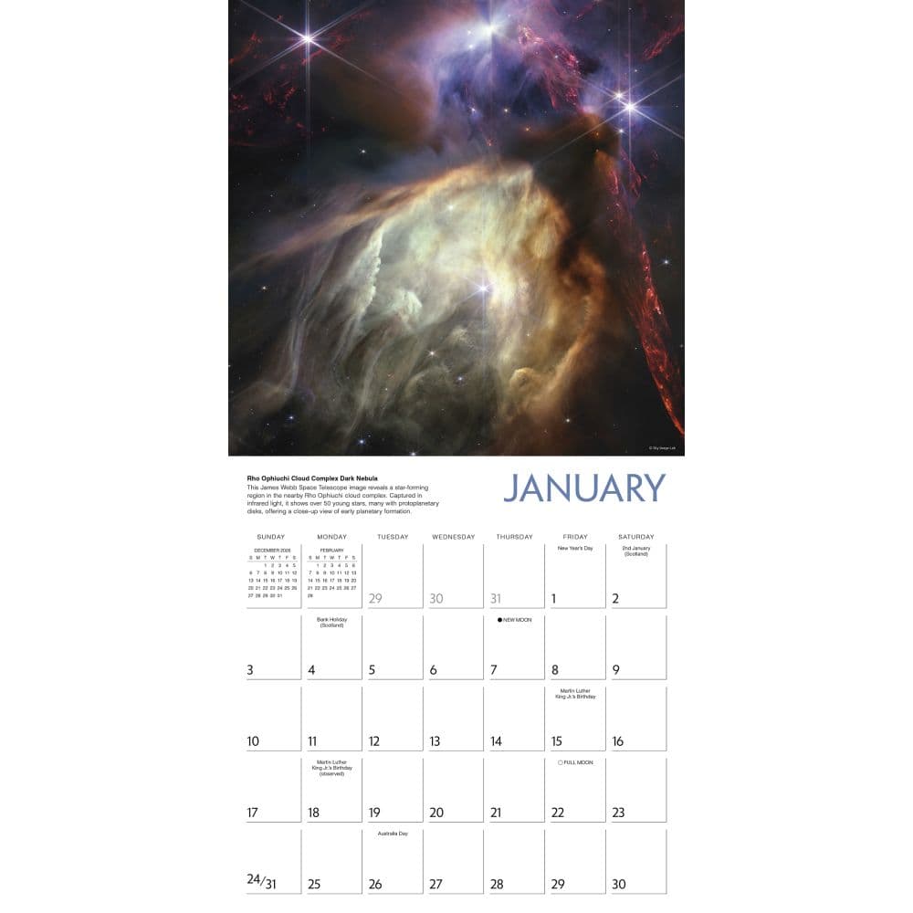 Destination Space 2027 Wall Calendar Second Alternate Image