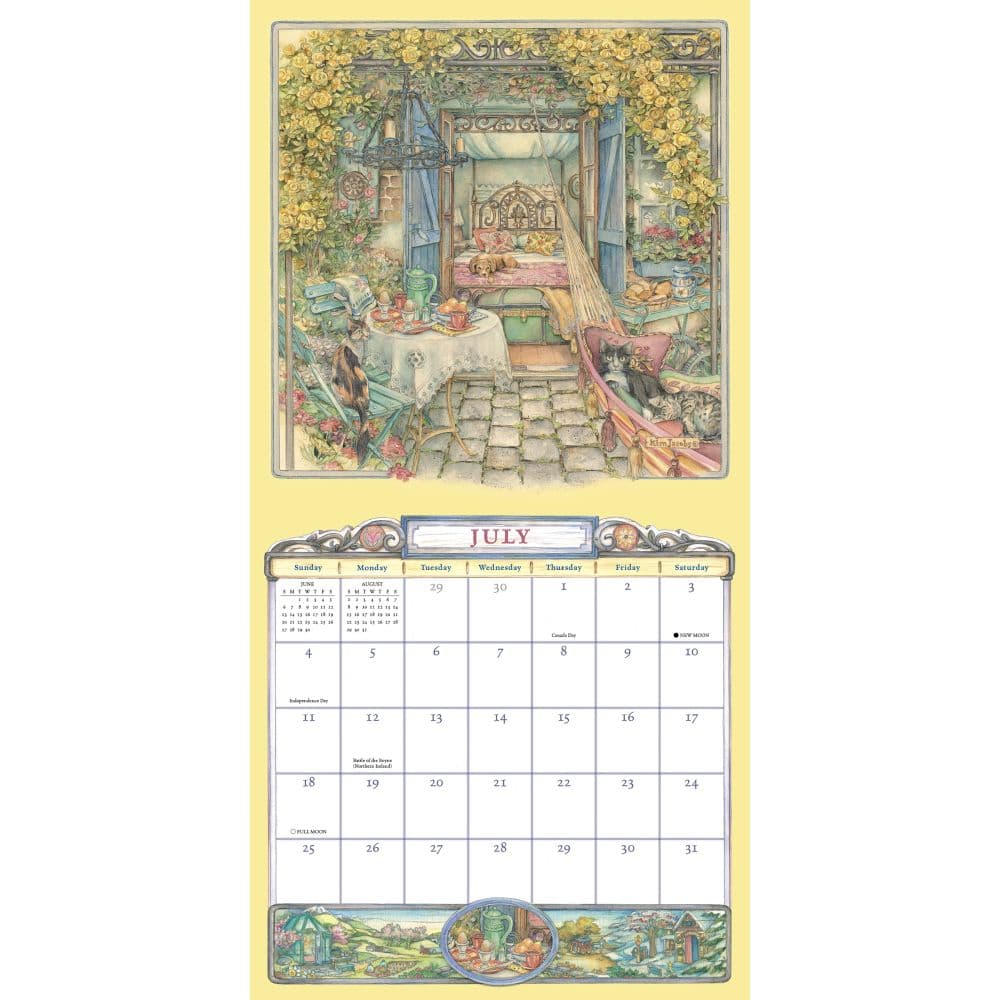 Cobblestone Way 2027 Wall Calendar by Kim Jacobs Fourth Alternate Image