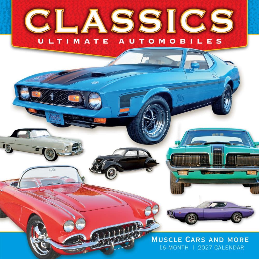 Classics Ultimate Automobiles 2027 Wall Calendar Main Product Image