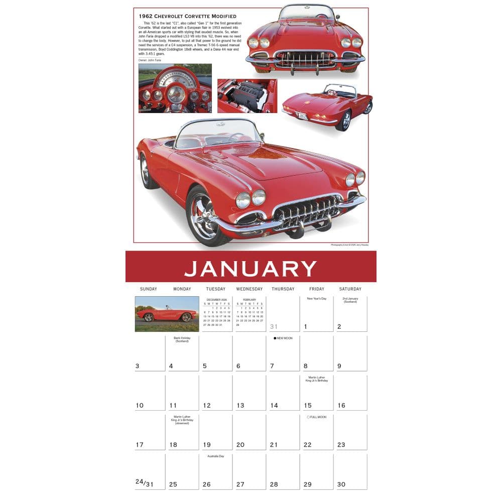 Classics Ultimate Automobiles 2027 Wall Calendar Second Alternate Image