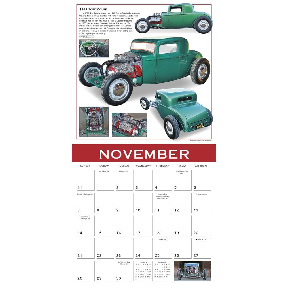 Classics Ultimate Automobiles 2027 Wall Calendar Fourth Alternate Image