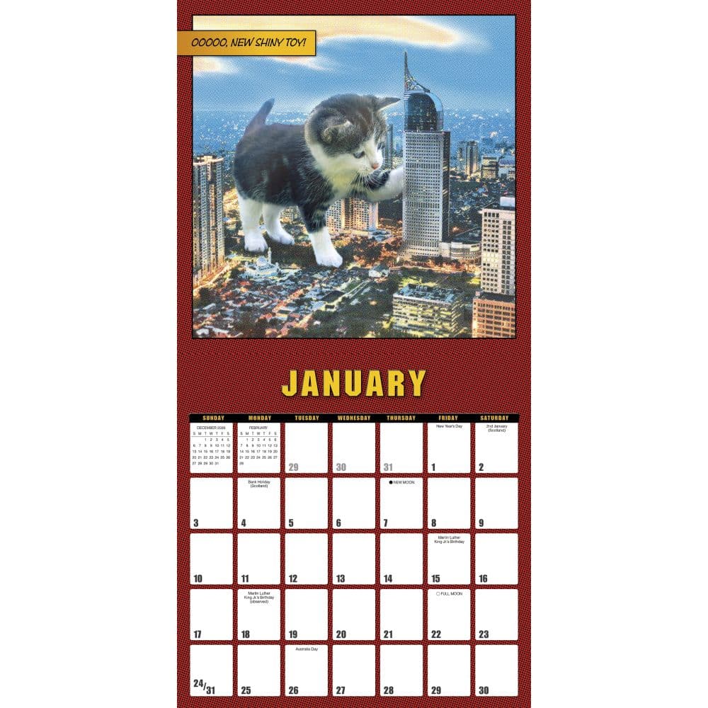 Catzilla 2027 Wall Calendar Second Alternate Image