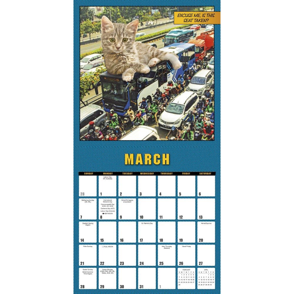 Catzilla 2027 Wall Calendar Fourth Alternate Image