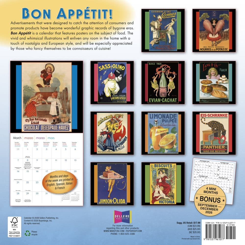 Bon Appetit 2027 Wall Calendar First Alternate Image