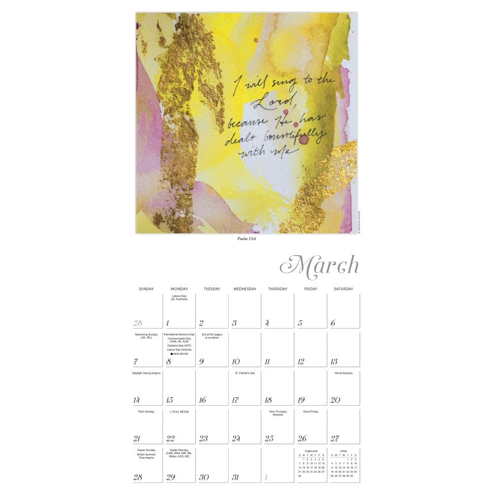 Bless This Year 2027 Wall Calendar by Rachel Hendrick Fourth Alternate Image
