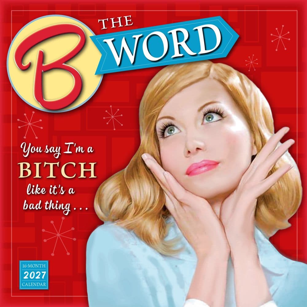 B Word 2027 Wall Calendar Main Product Image