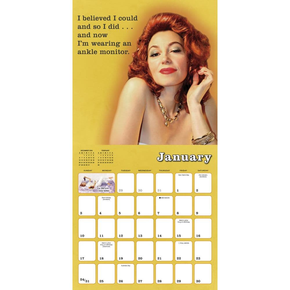 B Word 2027 Wall Calendar Second Alternate Image