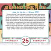 image Behind the Hits 2027 Desk Calendar Fourth Alternate Image