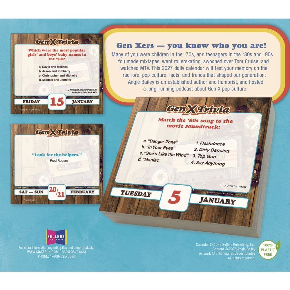 Daily Gen X Trivia 2027 Desk Calendar First Alternate Image