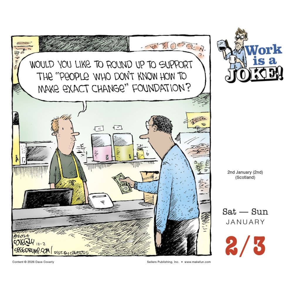 Work is a Joke 2027 Desk Calendar Second Alternate Image