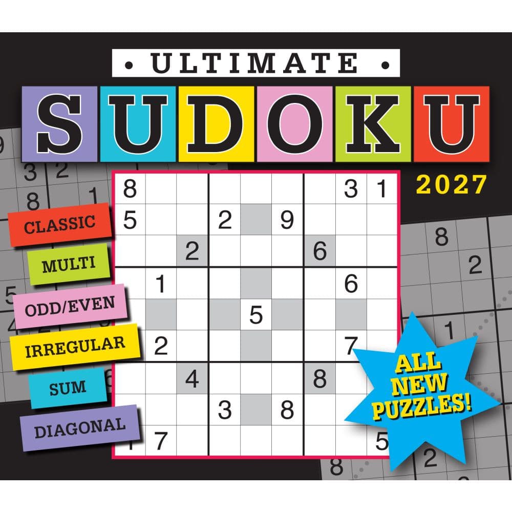 Sudoku Ultimate 2027 Desk Calendar Fifth Alternate Image