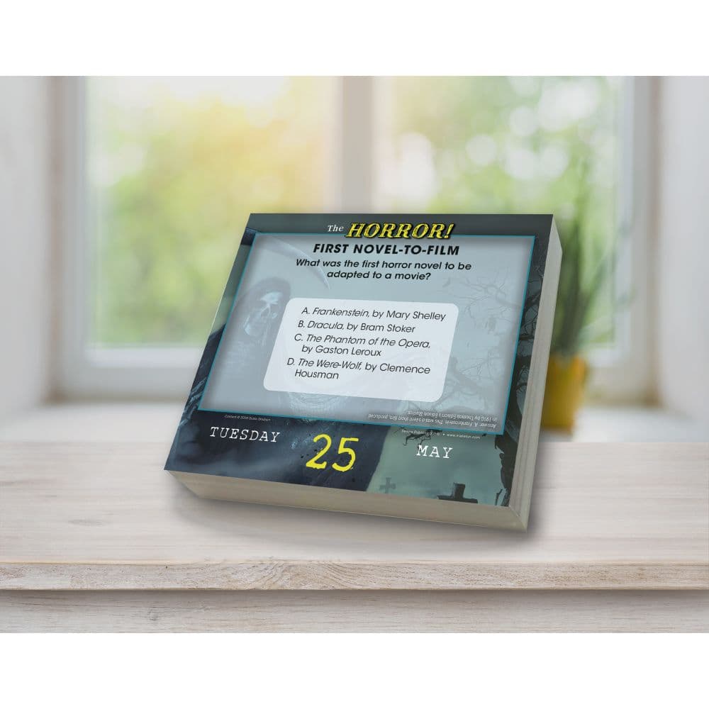 The Horror Terrifying Trivia for Fright Fanatics 2027 Desk Calendar Third Alternate Image