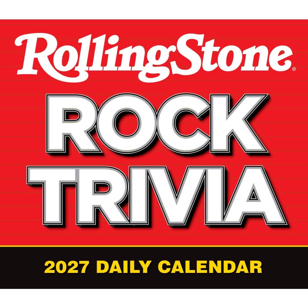 image Rolling Stone Rock Trivia 2027 Desk Calendar Main Product Image