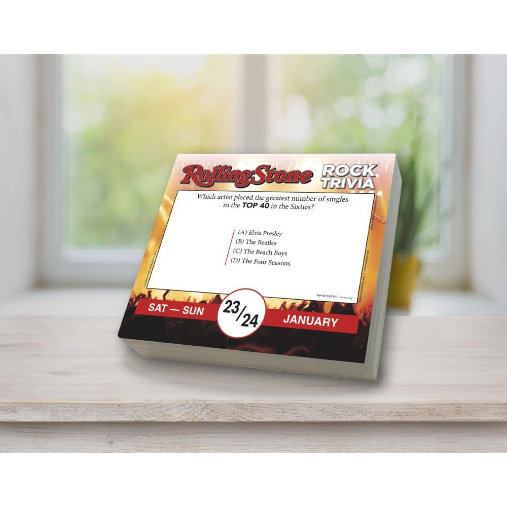 Rolling Stone Rock Trivia 2027 Desk Calendar Third Alternate Image
