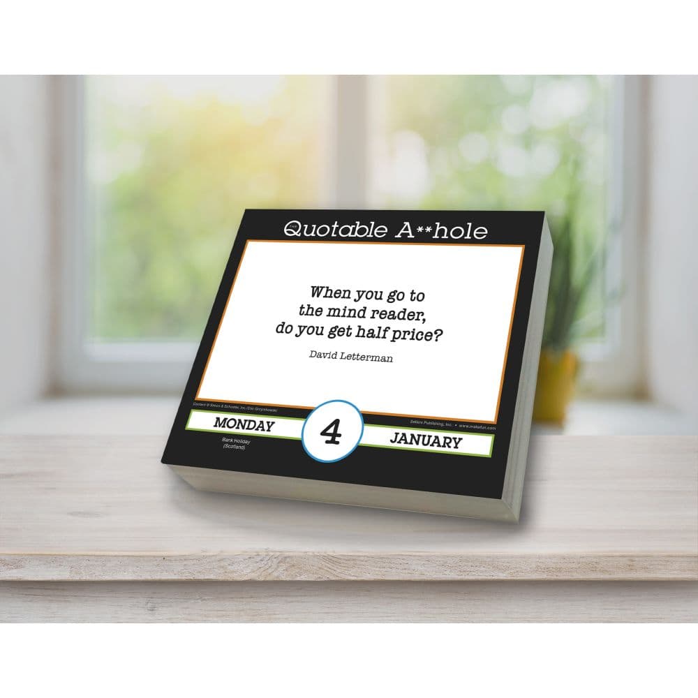 Quotable A**hole 2027 Desk Calendar Third Alternate Image