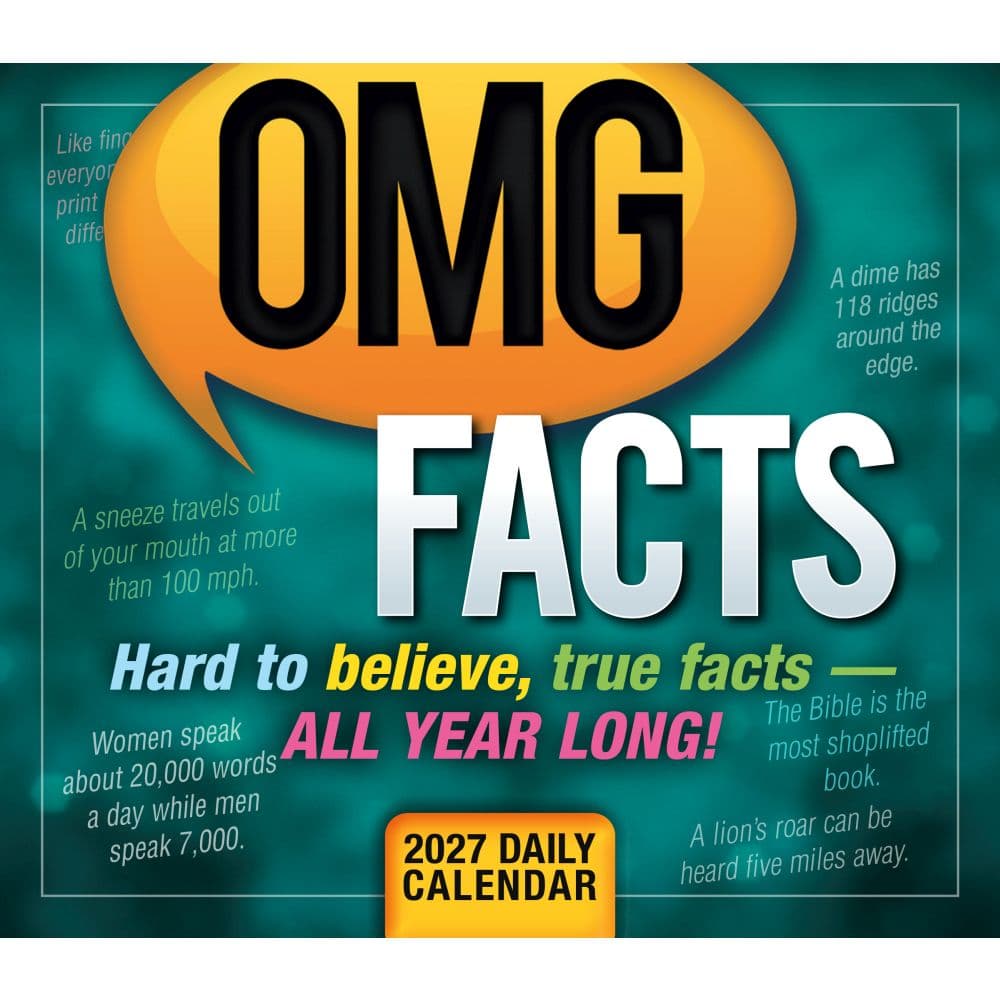 OMG Facts 2027 Desk Calendar Third Alternate Image