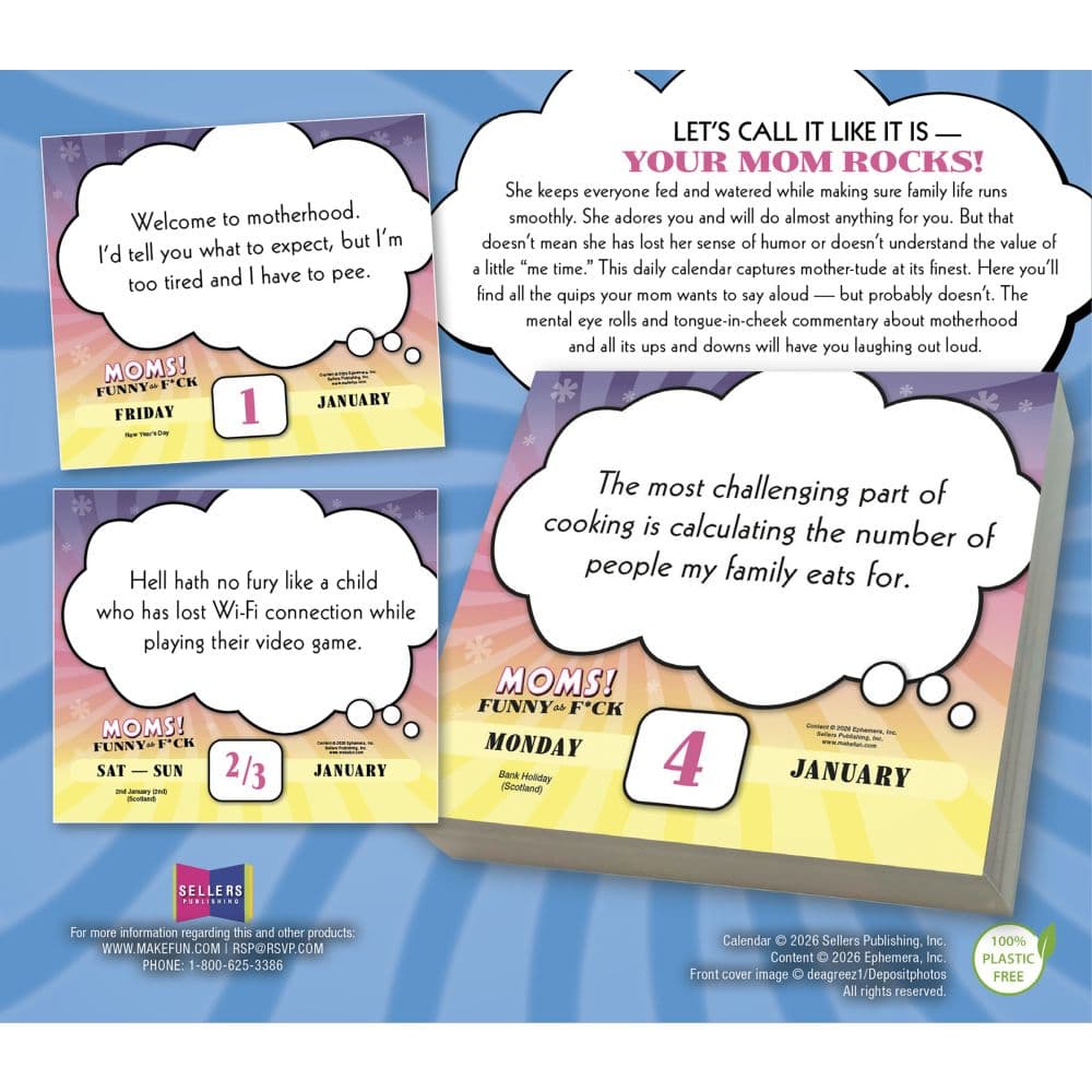 Moms Funny as Fck 2027 Desk Calendar First Alternate Image