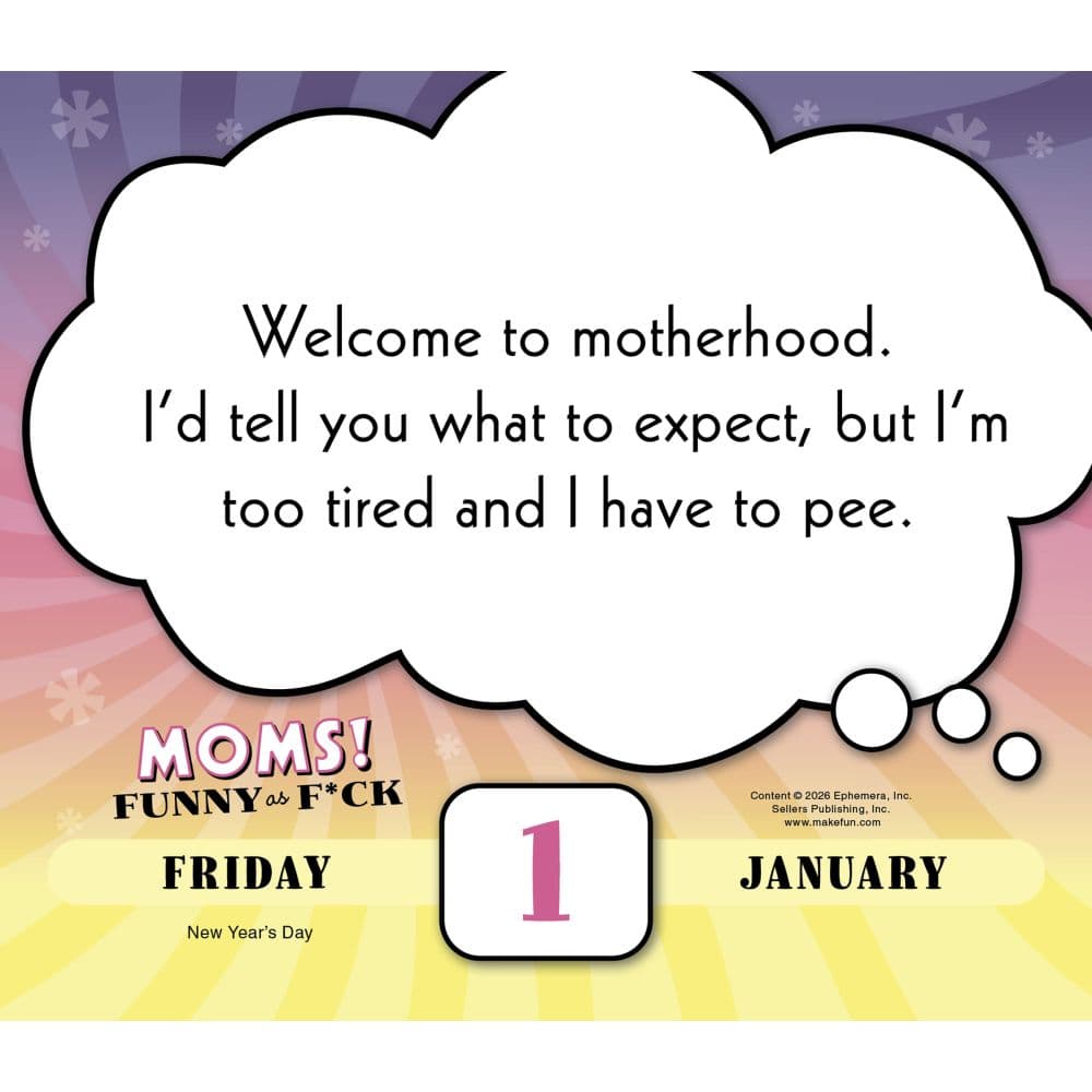 Moms Funny as Fck 2027 Desk Calendar Second Alternate Image