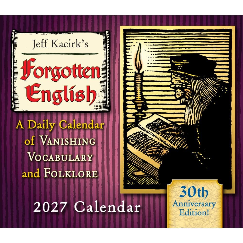 Forgotten English 2027 Desk Calendar Fifth Alternate Image