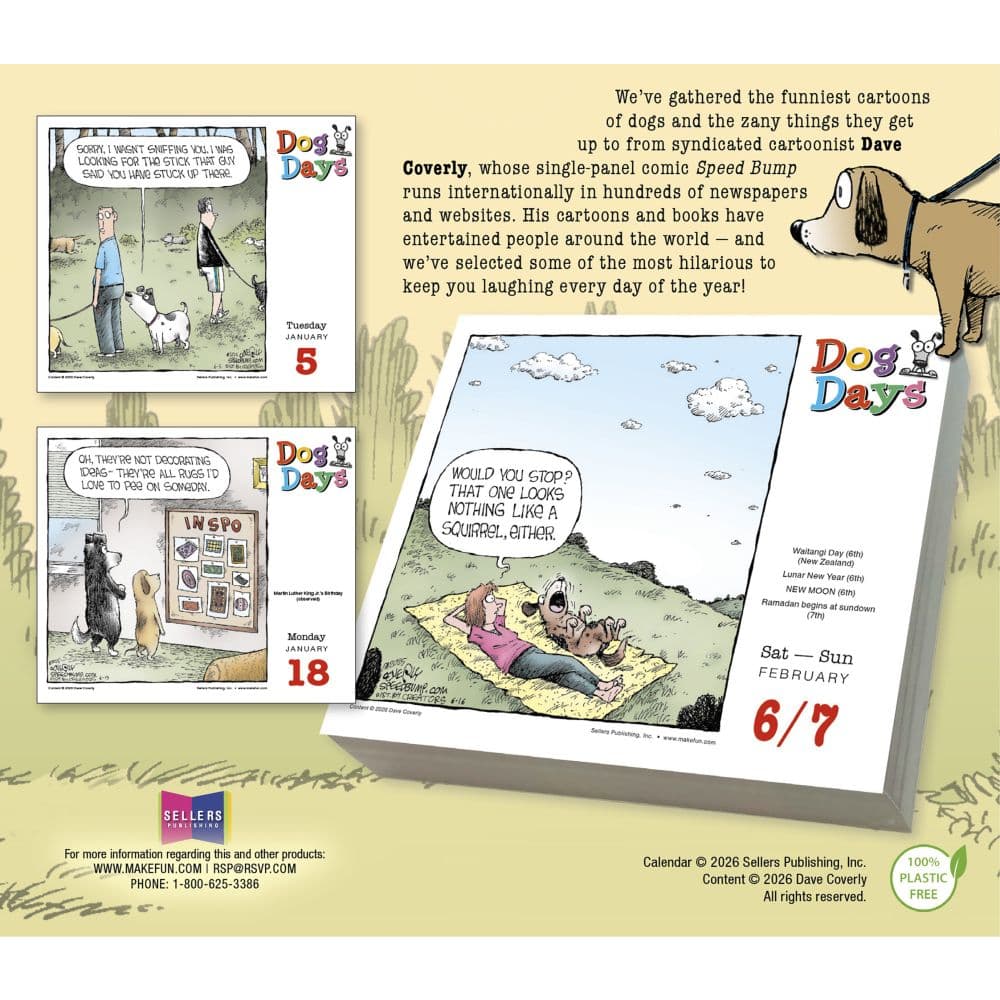 Table Calendar Customize Dog Days 2027 Desk Calendar by Dave Coverly - Calendars.com