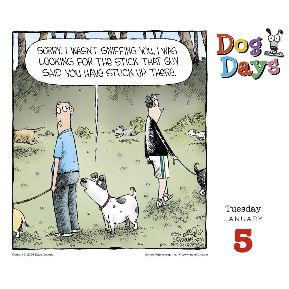 Table Calendar Customize Dog Days 2027 Desk Calendar by Dave Coverly - Calendars.com