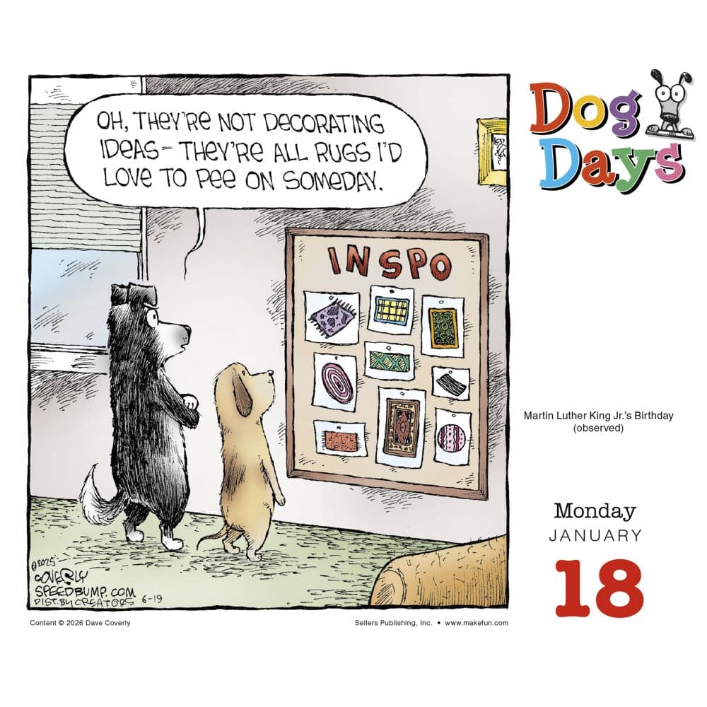 Dog Days 2027 Desk Calendar by Dave Coverly Fourth Alternate Image