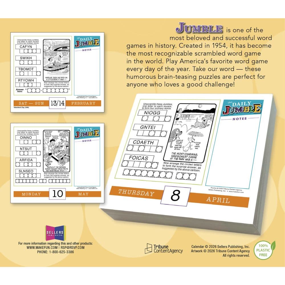 Daily Jumble 2027 Desk Calendar First Alternate Image