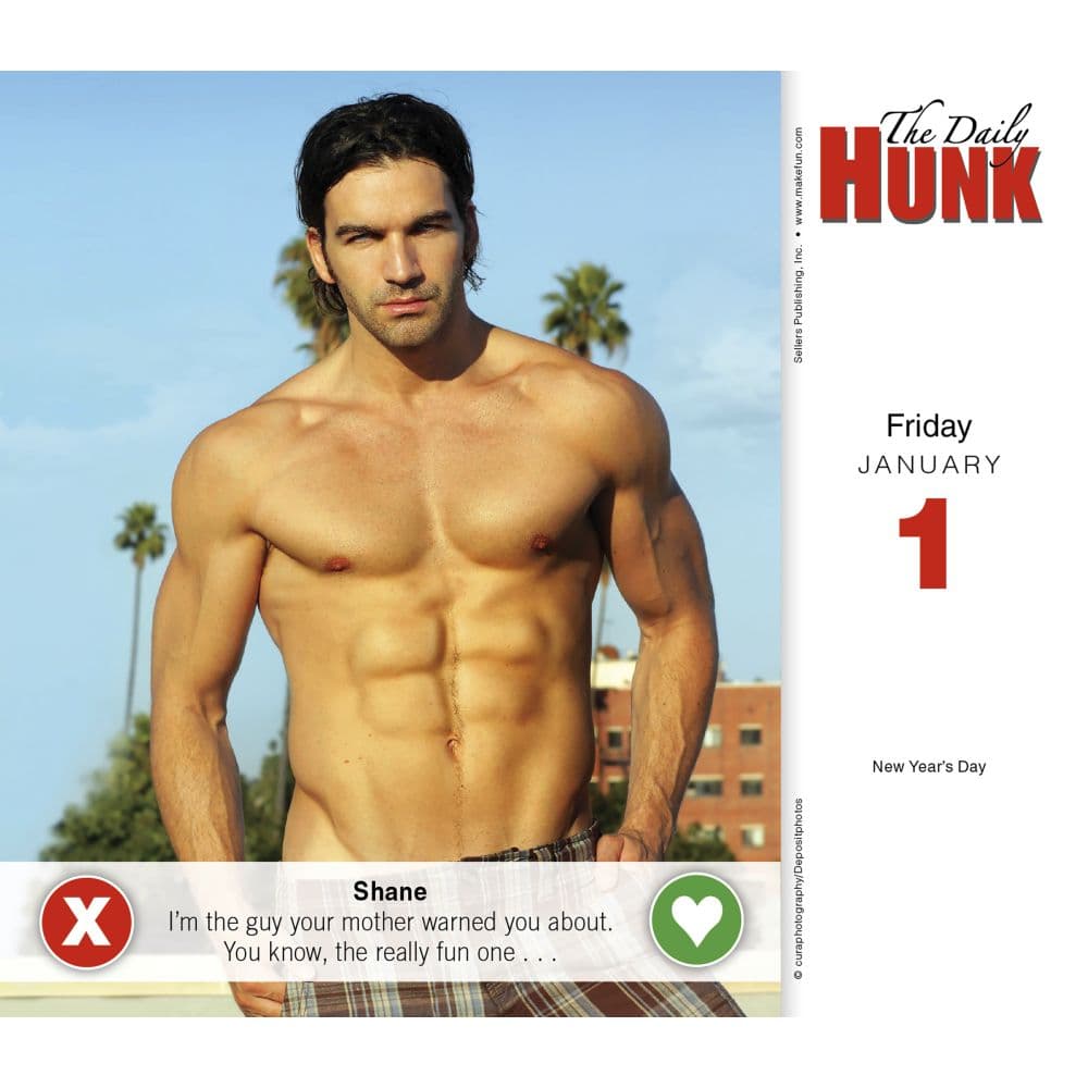 Daily Hunk Get Things Done 2027 Desk Calendar Second Alternate Image