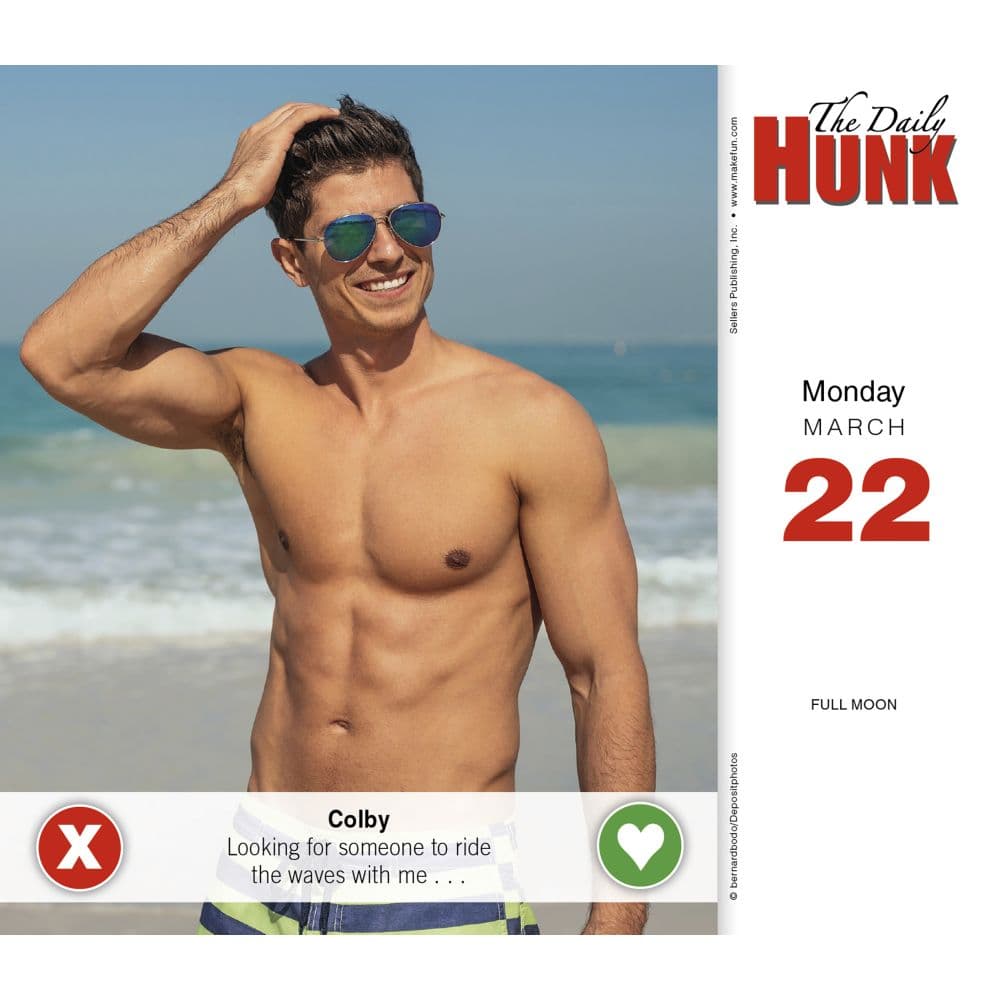 Daily Hunk Get Things Done 2027 Desk Calendar Fourth Alternate Image
