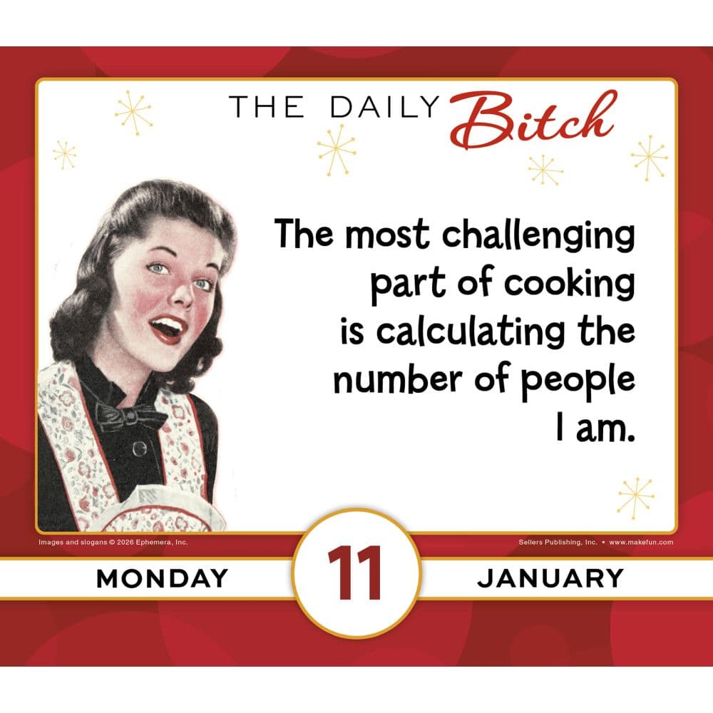 The Daily Bitch 2027 Desk Calendar Fourth Alternate Image