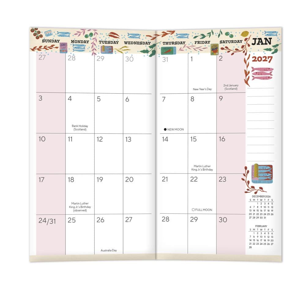 Sardine Sensations 2027 2-Year Pocket Planner Fourth Alternate Image