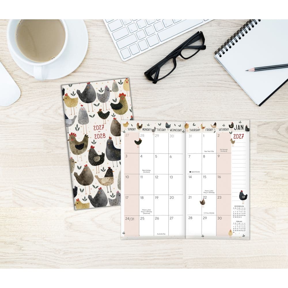 Happy Hens 2027 2-Year Pocket Planner Third Alternate Image