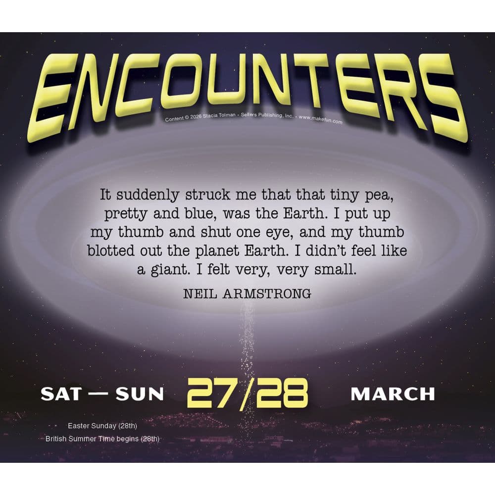 Encounters 2027 Desk Calendar Fourth Alternate Image