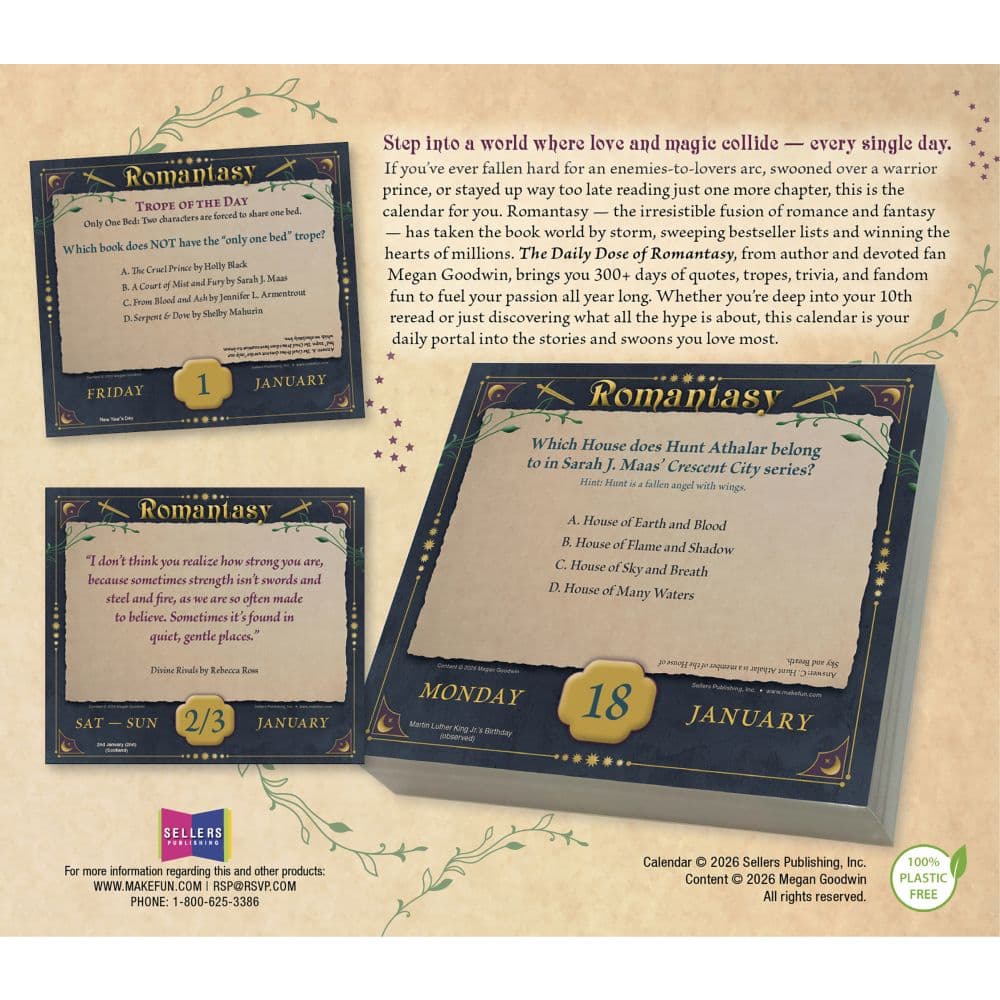 Romantasy 2027 Desk Calendar First Alternate Image