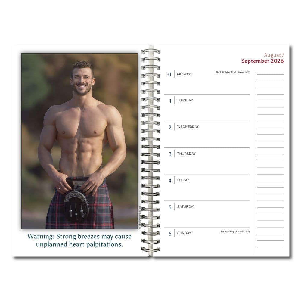 Kilty Pleasures 2027 Weekly Planner Second Alternate Image